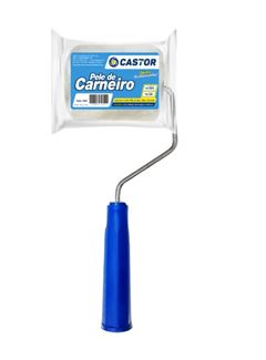 ROLO LA PELE DE CARNEIRO 10CM C/ CABO CX 06 CASTOR 