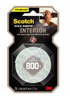FITA DUPLA FACE FIXA FORTE INTERIOR 113 19MMX1.5M 3M