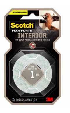 FITA DUPLA FACE FIXA FORTE INTERIOR 113 24MMX1.5M 3M