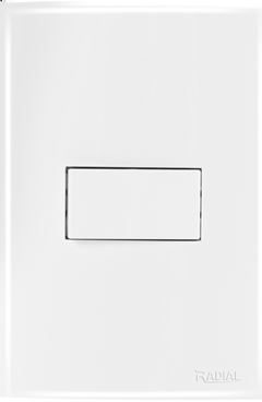 1 TECLA SIMPLES C/ PLACA (OURO BRANCA)  RADIAL