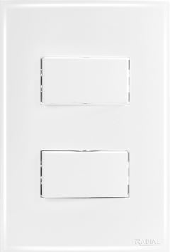 2 TECLAS PARALELAS C/ PLACA (OURO BRANCA) RADIAL
