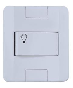 1 TECLA MINUTERIA C/ PLACA (OURO BRANCA) RADIAL