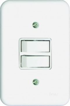 2 TECLAS SIMPLES C/ PLACA (POLLAR BRANCA) RADIAL