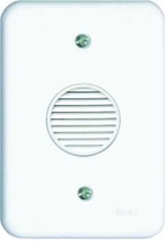 CAMPAINHA CIGARRA C/ PLACA BIVOLT 127V/220V (POLLAR BRANCA) RADIAL