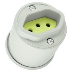 TOMADA EXTERNA 2 POLOS + TERRA 10A CINZA RADIAL