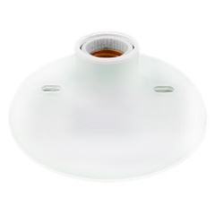 PLAFON ECONOMICO BRANCO C/RECEPTACULO PORCELANA RADIAL