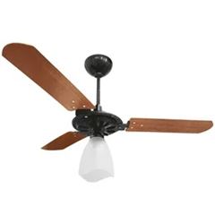 VENTILADOR TETO YRIS 220V PRETO/MOG TULIPA ABERTA (101) VENTEX