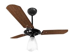 VENTILADOR TETO YRIS 127V PRETO/MOG TULIPA ABERTA (100) VENTEX