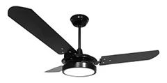 VENTILADOR TETO VALEN LED BRANCO FRIO 6K 220V PRETO/PRETO (7 VENTEX