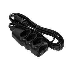 EXTENSAO SAQ 2P+T CB PP 3 X 0,75 TRIP 10M PRETO ANNLUX