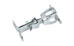TRAVA PORTA PISO METALICO CROMADO SOPRANO