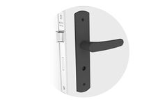 FECHADURA IPANEMA RETA EXT PRETO FOSCO ESP15 (27X53 PY45) SOPRANO