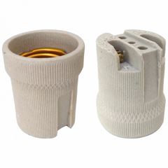 RECEPTACULO E27 DE PORCELANA PARA SPOT COM ALCA MELFI