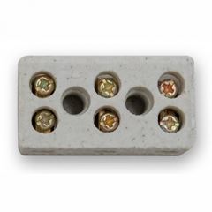 CONECTOR DE PORCELANA 3 POLOS - 10MM² - 25A MELFI