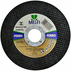 DISCO DE CORTE PARA FERRO 115 X 1,0 X 22,23MM MELFI