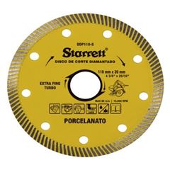 DISCO DE CORTE DIAMANTADO P/ PORCELANATO 110 X 20MM CATEGORI STARRETT