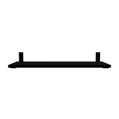 KIT PRATELEIRA PARA DECORACAO 20 X 60 PRETO MULTISÃO