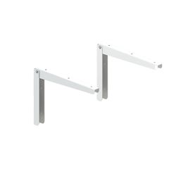 SUPORTE DOBRAVEL EM ACO - 28 CM (CONJUNTO) - BRANCO (2 PCAS)  MULTIVISÃO