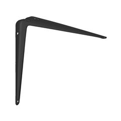 SUPORTE L PARA PRATEL EM ACO 25 X 30 CM  PRETO MULTIVISÃO