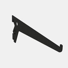 SUPORTE SIMPLES PARA PRATEL EM ACO 20 CM - PRETO MULTIVISÃO