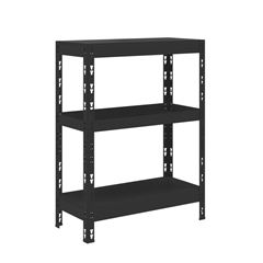 ESTANTE MULTIUSO COM 3 PRATELEIRAS 960X680X300MM - PRETO/PRE MULTIVISÃO