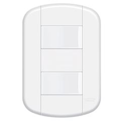 INTERRUPTOR 2 SIMPLES DIST 16A C/P BLANC+ - (10 UN P/CX) FAME