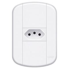 TOMADA PADRAO 2P+T 10A C/P BLANC+ - (140 UN P/CX) FAME