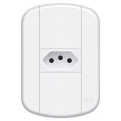TOMADA PADRAO 2P+T 20A C/P BLANC+ - (80 UN P/CX) FAME