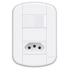 INTERRUPTOR SIMPLES E TOM PAD 2P+T 20A BLANC+ - (10 UN P/CX) FAME