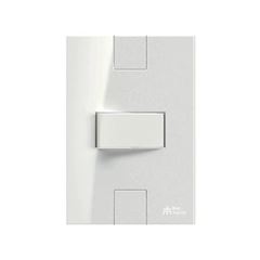 1 INT PARALELO SOFT 10A250VCA HORIZ C/ PLACA CLICK BRANCA MECTRONIC