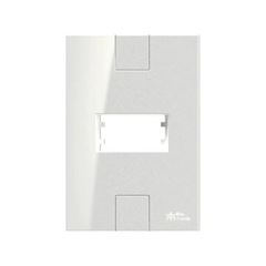 ESPELHO 4X2 PARA 1 MODULO HORIZONTAL C/ PLACA CLICK BRANCA MECTRONIC