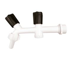 TORNEIRA TANQUE/MAQUINA PP BRANCA/PRETA SOCEL